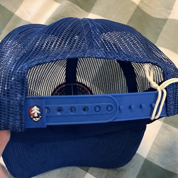 Huckberry x Grateful Dead Baseball Trucker Hat Good Ol' Mesh Snapback Blue Y2K - Picture 7 of 10